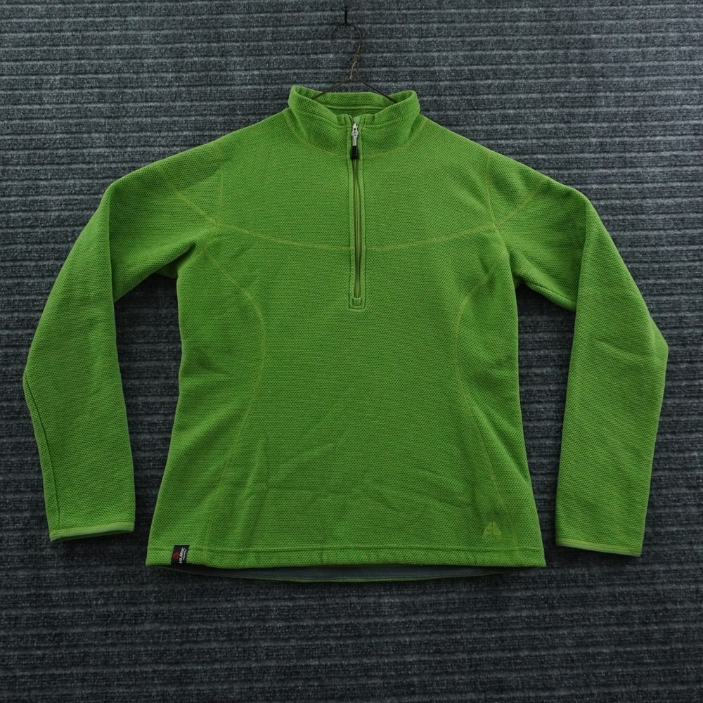Vintage Y2K Nike ACG Fleece Pullover Womens Medium Green Polartec Quarter Zip